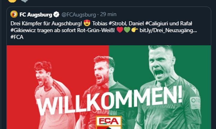 OFICJALNIE! Rafał Gikiewicz bramkarzem FC Augsburg